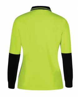Ladies Comfort Polo, L/S Hi Vis
